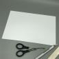 Preview: Karton A6 Papier Grußkarten weiß Schere